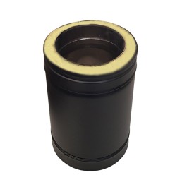 DINAK DW Black dubbelwandig rookkanaal L:27cm Ø130mm | 123rookkanaal