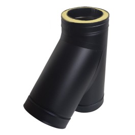 DINAK DW T-stuk 45 graden dubbelwandig rookkanaal Ø130mm | 123rookkanaal