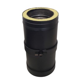 DINAK DW Black schuifelement L:250-380mm Ø180mm | 123rookkanaal