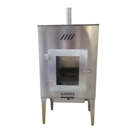 K-stove vesuvius RVS buitenkachel (op pellets) | 123rookkanaal