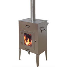 K-stove vesuvius RVS buitenkachel (op pellets) | 123rookkanaal