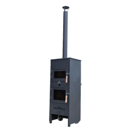 KING buitenkachel XL met pizza-oven (op pellets) | 123rookkanaal