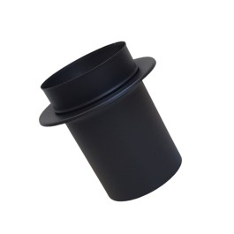 DINAK DW Black verloop enkelwandig naar dubbelwandig Ø180mm | 123rookkanaal