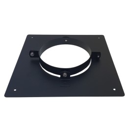 DINAK DW Black vloersteun dubbelwandig rookkanaal Ø150mm