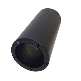 DINAK DW Black inkortbare nisbus-horizontaal L:44cm Ø180mm (verloop EW-DW) | 123rookkanaal