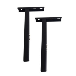 wandconsole 2st. lengte 500mm universeel BLACK | 123rookkanaal