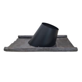 DINAK DW Black loodslab Basic 5-30 graden Ø130mm | 123rookkanaal