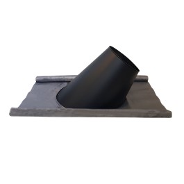 DINAK DW Black loodslab Basic 30-45 graden Ø130mm | 123rookkanaal