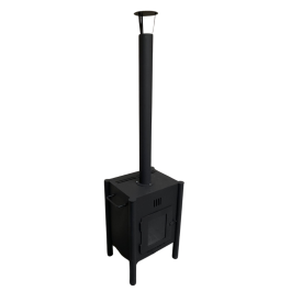 KING buitenkachel type STANDAARD (op pellets) | 123rookkanaal