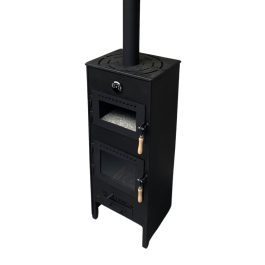 KING buitenkachel XL met pizza-oven (op pellets) | 123rookkanaal