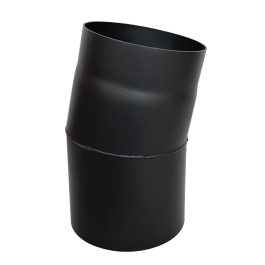 Kachelpijp enkelwandig bocht 11 graden Ø130mm | 123rookkanaal