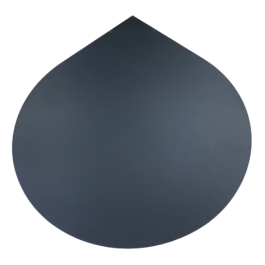 vloerplaat staal 120 x 120cm druppelvorm | 123rookkanaal
