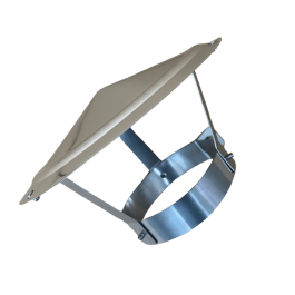 Regenkap RVS Ø 125-130mm verstelbaar | 123rookkanaal