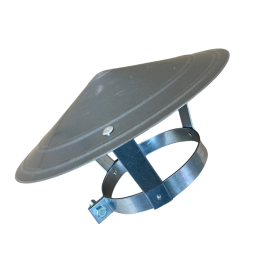 Regenkap verzinkt Ø 135-140mm verstelbaar | 123rookkanaal