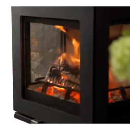 Charlton & Jenrick Purevision LPV5 Wall houtkachel | 123rookkanaal