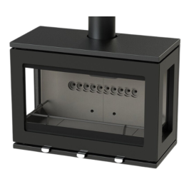 Charlton & Jenrick Purevision LPV8 Wall houtkachel | 123rookkanaal