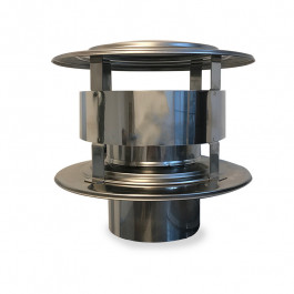 Trekkap voor flexibel of enkelwandig RVS rookkanaal Ø150mm | 123rookkanaal