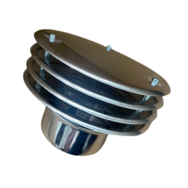Trekkap lamellen voor flexibel of enkelwandig RVS rookkanaal Ø150mm
