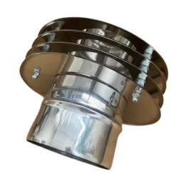 Trekkap lamellen voor flexibel of enkelwandig RVS rookkanaal Ø150mm | 123rookkanaal