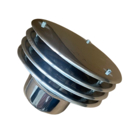 Trekkap lamellen voor flexibel of enkelwandig RVS rookkanaal Ø150mm | 123rookkanaal
