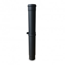 rookkanaal enkelwandig schuifpijp L:41-61cm Ø80mm pelletkachel | 123rookkanaal