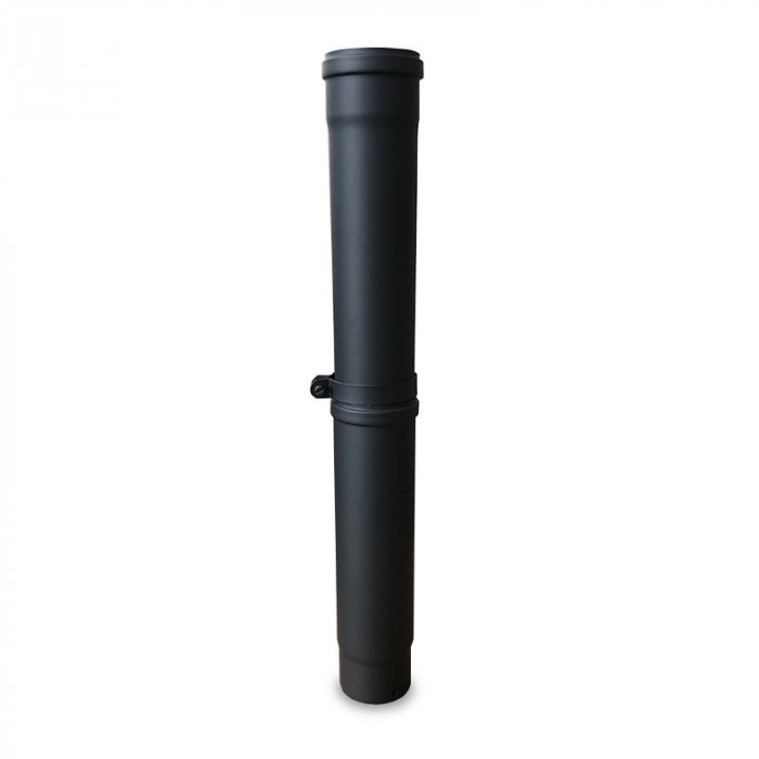 rookkanaal enkelwandig schuifpijp L:41-61cm Ø100mm pelletkachel | 123rookkanaal
