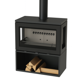 Charlton & Jenrick Purevision LPV8 Depot houtkachel | 123rookkanaal