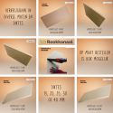 Vermiculiet / vermiculite / vuurvaste platen, kan ook op maat worden besteld.