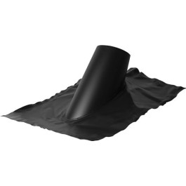 DW Black loodslab 46-60 graden passend voor dubbelwandig Ø180mm | 123rookkanaal