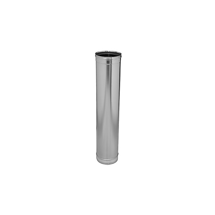 RVS enkelwandig rookkanaal DINAK L:930mm Ø200mm | 123rookkanaal