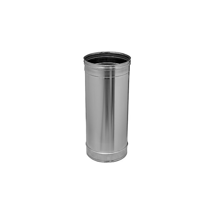 RVS enkelwandig rookkanaal DINAK L:430 mm Ø200mm | 123rookkanaal