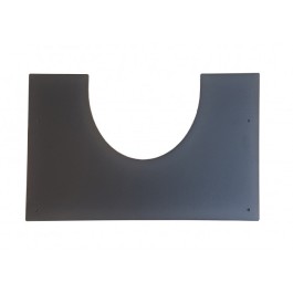 DINAK DW Black brandseparatieplaat hellend dak v/a 30 graden Ø130mm | 123rookkanaal