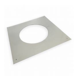 Brandseparatieplaat 0 graden dubbelwandig rookkanaal Ø150mm Profi-Line | 123rookkanaal