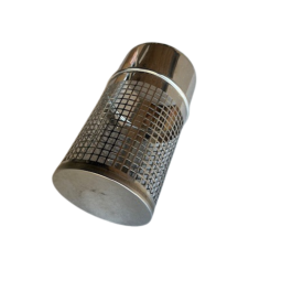 RVS pelletpijp (horziontale) windkap Ø100mm | 123rookkanaal