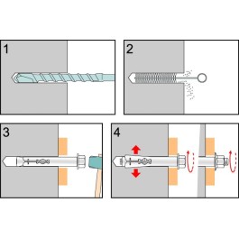 RVS Krachtkeilbout M6 x 60 ø8 (2 stuks) | 123rookkanaal