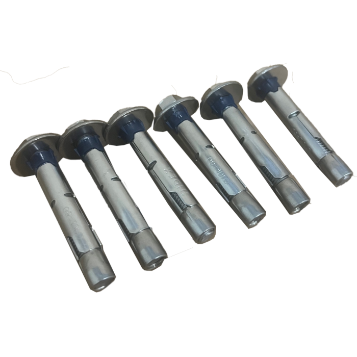 RVS Krachtkeilbout M6 x 60 ø8 (6 stuks) | 123rookkanaal