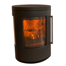 TT23RGW stalen ronde zijden b. glas | 123rookkanaal