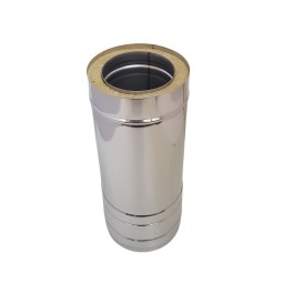 Hagemann & Machmer V3 DW Dubbelwandig rookkanaal L:50cm Ø130mm | 123rookkanaal
