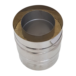 Hagemann & Machmer V3 DW Dubbelwandig rookkanaal L:27cm Ø130mm | 123rookkanaal