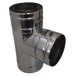 Hagemann & Machmer V3 DW T-stuk dubbelwandig rookkanaal Ø130mm | 123rookkanaal