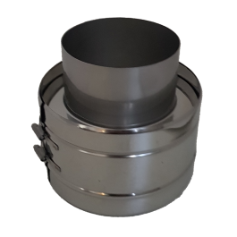 Hagemann & Machmer V3 DW Contraverloop dubbelwandig naar enkelwandig Ø130mm | 123rookkanaal