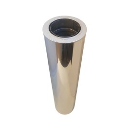 Hagemann & Machmer V3 DW inkortbare nisbus-horizontaal L:100cm Ø130mm (verloop EW-DW) | 123rookkanaal