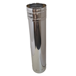 ClassicLine DW Dubbelwandig rookkanaal L:1m Ø130mm | 123rookkanaal