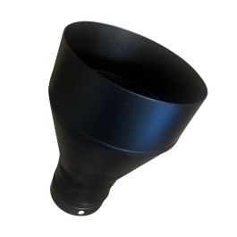 kachelpijp verloop 80-150mm (verbreden) pelletkachel | 123rookkanaal