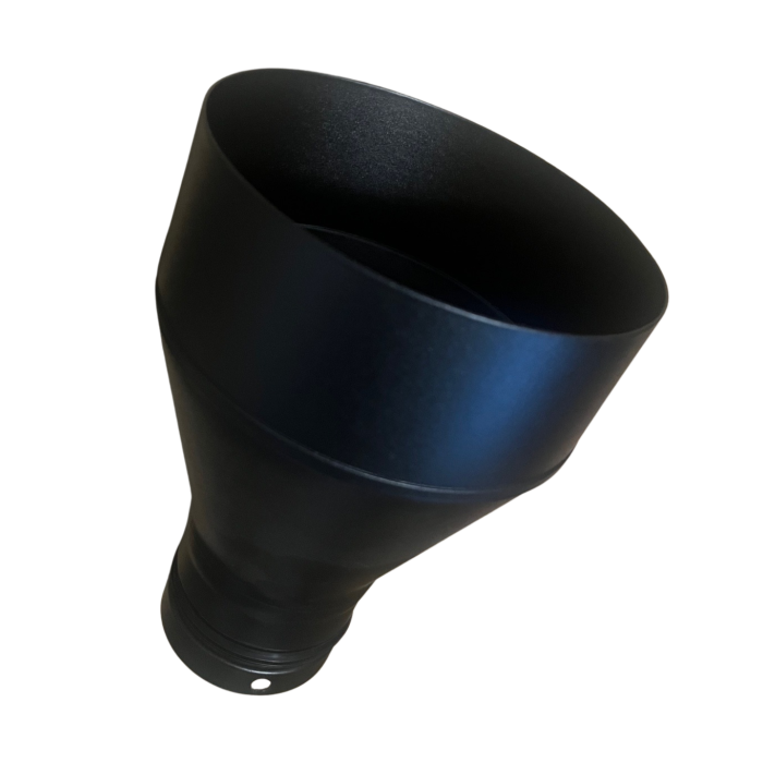 kachelpijp verloop 80-150mm (verbreden) pelletkachel | 123rookkanaal