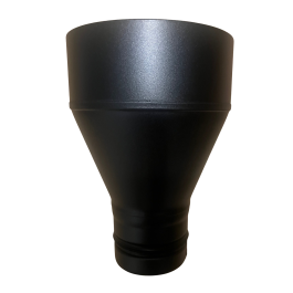 kachelpijp verloop 80-150mm (verbreden) pelletkachel | 123rookkanaal