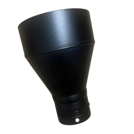 kachelpijp verloop 80-150mm (verbreden) pelletkachel | 123rookkanaal