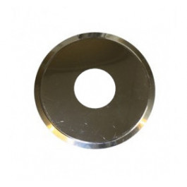 RVS pelletpijp enkelwandig rozet breed Ø80mm pelletkachel (rand 10cm) | 123rookkanaal