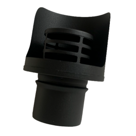 rookkanaal enkelwandig horizontale wind/regenkap Ø80mm pelletkachel | 123rookkanaal
