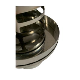 rookkanaal enkelwandig horizontale wind/regenkap RVS Ø100mm pelletkachel | 123rookkanaal